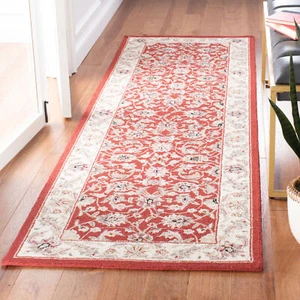 Safavieh Chelsea BURGUNDY / IVORY 2'-6" X 12' Runner - HK78B-212 - Picture 1 of 3