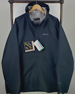 MARMOT GORE-TEX NEW $250 Size 3XLT Waterproof Hooded Jacket Black Full Zip - Picture 1 of 20