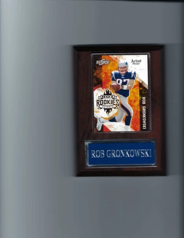 ROB GRONKOWSKI PLAQUE NEW ENGLAND PATRIOTS FOOTBALL NFL   C2 Cover
