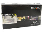 Lexmark X748de X748dte 10000 Pages High Yield Yellow Toner Cartridge X748h1yg