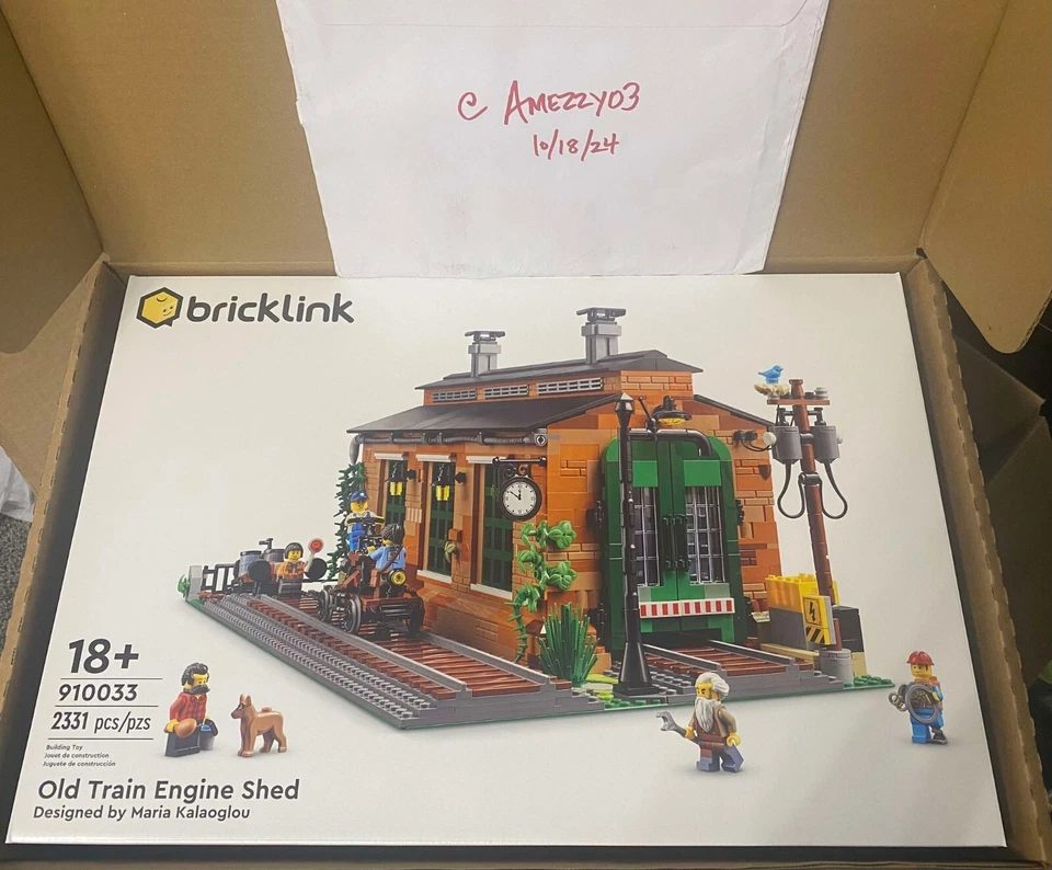 Lego Bricklink (910033) Old Train Engine Shed Brand New Sealed - Winter Village - Image 1 of 1