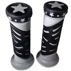 7/8" 22mm Gray Star Hand Grips For Kawasaki NINJA 250R ZX6R 636 ZX6RR ZX10R - Picture 1 of 4