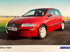Fiat Stilo 5 Door 51 Plate Car Promo Press Release Sales Photo Frameable - Picture 1 of 1