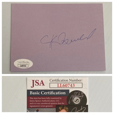 Atari Chuck E Cheese Founder Nolan Bushnell Signed Autograph 3x4 Index Card JSA Cover