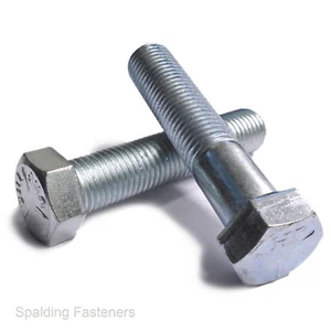 BSF Zinc Plated Steel 8.8 Grade 5 Hexagon Head Bolts & Set Screws - 1/4" To 1/2" - Picture 1 of 3