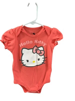 Body Hello Kitty Niñas Infante Bebé Talla 12 Meses Manga Corta Abullonada 1 Pieza Foto 1 de 3