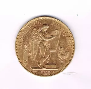 FRANCE.MONNAIE OR de 100 FRANCS GENIE 1903 A Ø 35 mm 32,25 gr 900 ‰ R4694 - Picture 1 of 2