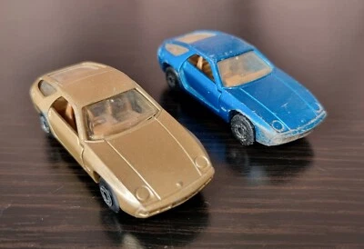 Matchbox Superfast Porche 928 Nº 59 Lesney 1979 diecast coche de juguete vintage X2 Foto 1 de 4