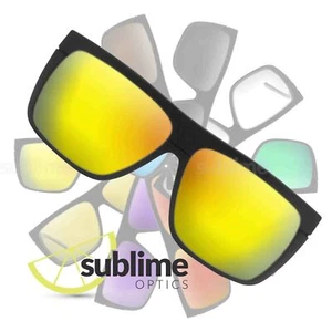 POLARIZED Metallic Yellow Gold Replacement Lenses for Electric Black Top ~ 24K - Picture 1 of 5