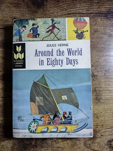 Around the World in Eighty Days Jules Verne Vintage 1964 Scholastic 1st Print - Bild 1 von 3