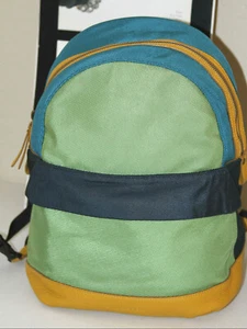 Burberry Tiller Multi Color Canvas & Leather Backpack $550 - Picture 1 of 11