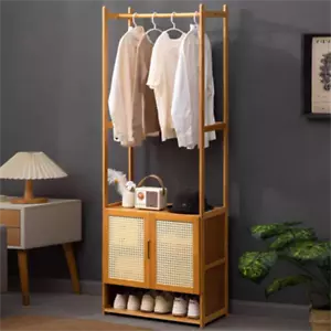 XL Armario armario de carga pesada Perchero de madera Armario Zapatero con puerta - Imagen 1 de 11