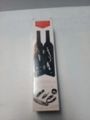 全新 葡萄酒瓶 配件套件,开瓶器,塞子 带盒 — 第 1/3 张图片