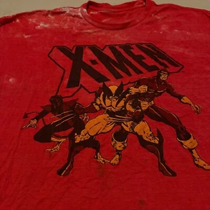 Marvel Mad Engine T Shirt XXL X-Men Wolverine Night Crawler Cyclops Bleach spots - Picture 1 of 12
