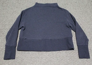 Nike Dri-Fit Fleece Yoga Training Pullover Grey Mock Neck Cropped Women's Small - Picture 1 of 6