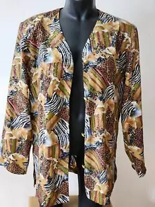 VINTAGE 1980's Positive Attitude Jacket with Shoulder Pads Easy Wear - EXCELLENT - Picture 1 of 8