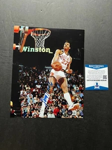 Larry Nance Hot signed autographed Suns dunk contest 8x10 photo Beckett BAS coa - Picture 1 of 1