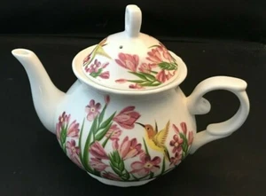Floral Hummingbird Teapot - Picture 1 of 2