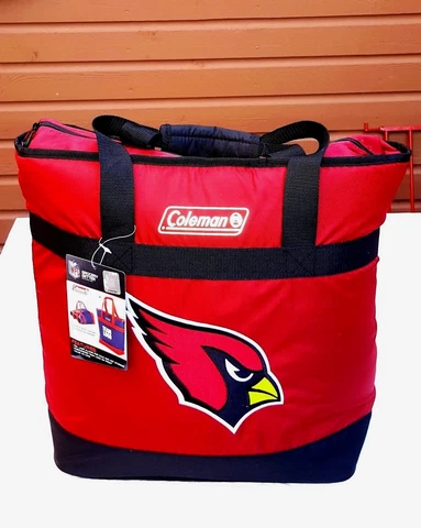COLEMAN COOLER TOTE NFL ARIZONA CARDINALS FOOD AND BEVERAGES FOIL LINER NEW Cover