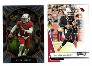 Kyler Murray Arizona Cardinals 2 Card Lot SELECT + PLAYOFF - Picture 1 of 2