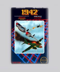 1942 - 2"x3" FRIDGE MAGNET (nintendo nes video game box art)