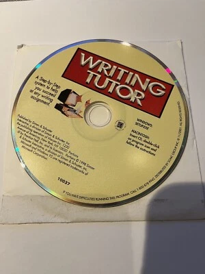 Vntg 1998 Writing Tutor Prentice Hall Disc Only Windows Mac CD-ROM Step System - Image 1 of 3