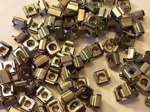 M6 KÄFIGMUTTERN VERZINKT SERVER RACK SCHRANK PC MUTTERN UNVERLIERBARE MUTTERN - Bild 1 von 4