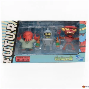 Futurama Tineez Bender Zoidberg and Robot Devil Figures by Toynami 1st release - Picture 1 of 4