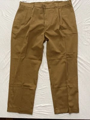 Cabelas Outdoor Gear Hombres 44/30 Teflon XT Pantalones Caqui Plisados Puños Marrón Foto 1 de 4
