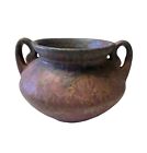 Antique Roseville Carnelian II Pottery Double Handle Pot Vase 1915