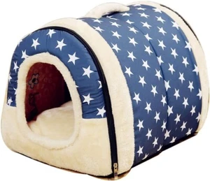 Portable Pet House Soft Cat Small Dog Bed Washable Removable Waterproof Cushion - Picture 1 of 8