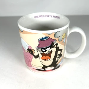 Taz Tasmanian Devil Mug Cup Warner Bros "One Wild Party Animal" 1988 #19485 - Picture 1 of 5