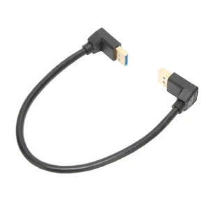 Displayport 1.4 Cable 8K/60Hz 90° Angled Male To Male 32.4Gbps High Speed Sa NEW - Afbeelding 1 van 12
