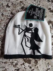 NWT Disney The Nightmare Before Christmas Jack & Sally Silhouette Beannie - Picture 1 of 1