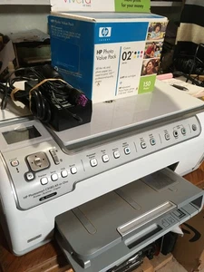 HP Photosmart C5180 All-In-One Inkjet Printer, Tested Great With Cord, - Afbeelding 1 van 17