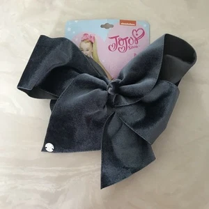 Nickelodeon JoJo Siwa Signature Collection Large Grey Cheer Hair Bow Clip - Picture 1 of 6
