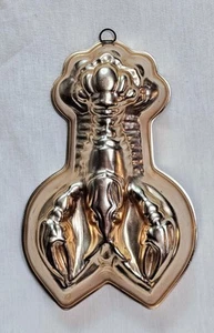 VTG Lobster Cake Pan Gelatin Mold Kitchen Wall Hanging Copper Ware Cabin Cottage - Picture 1 of 6