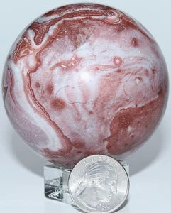 Esfera de jaspe de encaje loco mexicano / 2,75" (69,85 mm) / 16,50 oz (467,76 gr) 3540 - Imagen 1 de 16