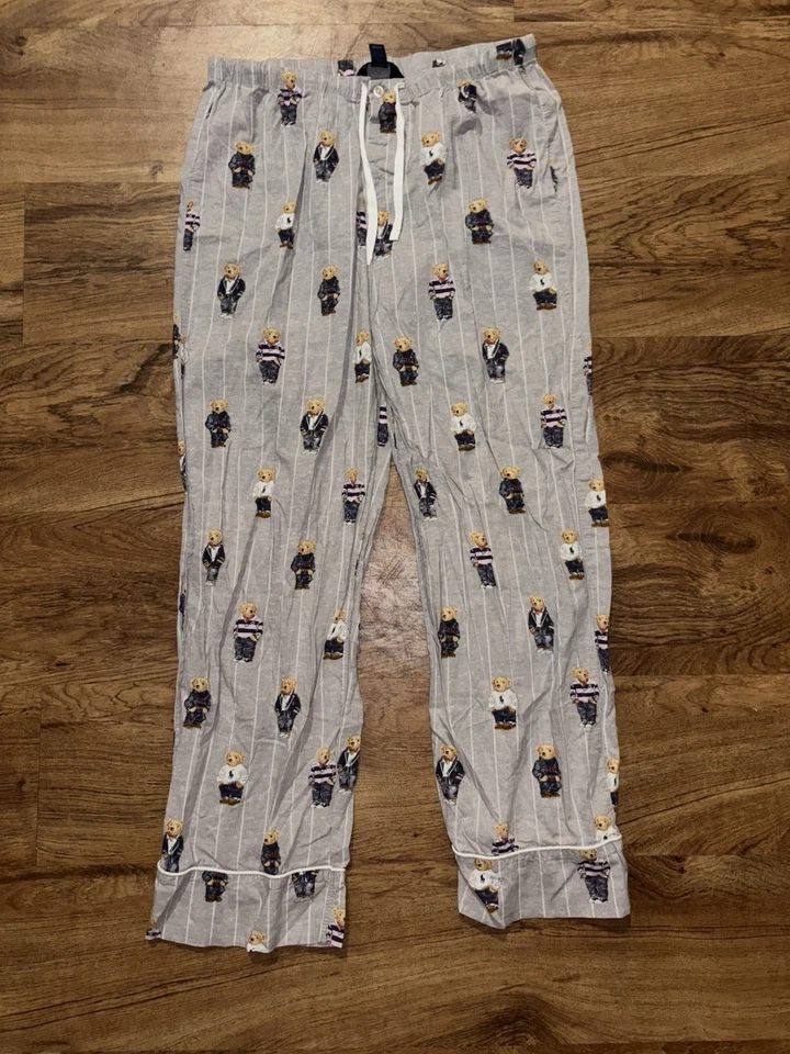 Polo Ralph Lauren Youth Sleep Pants Polo Bear AOP Size Small - Image 1 of 4