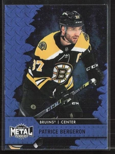 2020-21 Skybox Metal Universe Patrice Bergeron #38 Blue PMG Spectrum - Bild 1 von 2