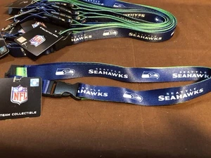 Seattle Seahawks 22" Detachable (Lot of 9) Quality Lanyard Keychain NWT - Picture 1 of 1