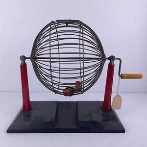 Vintage Bakelit Bingo Käfig Mitte des Jahrhunderts D2-2 - Bild 1 von 2