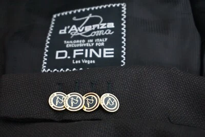 Chaqueta Abrigo Deportivo D’Avenza Hopsack Metal Logo Negro Sólido Tejido Talla 50S BIG GUY Foto 1 de 4