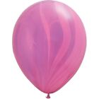 Balloons Qualatex Latex 25 Pcs 11" Superagate Pink & Violet Birthday Party Gift