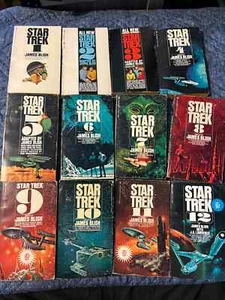 STAR TREK Paperback Books Original Series Complete Set Lot 1-12 By JAMES BLISH - Picture 1 of 7