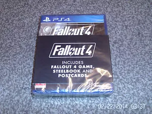 FALLOUT 4 STEELBOOK EDITION INC & POSTCARDS & EVOLVE new&sealed - Picture 1 of 2