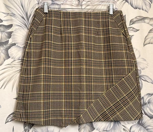 Cabi Damen kariert braun Stretch Pull-On Rock mit Taschen Größe Medium (30"x19") - Bild 1 von 4