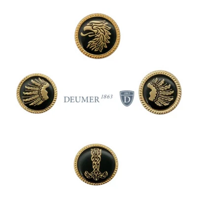 Schützen Pfänder Abzeichen Auszeichnung Kopf Schweif Flügel Krone Deumer - Bild 1 von 3