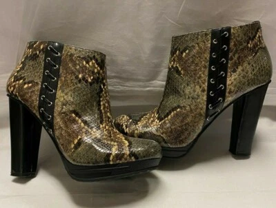 BOTAS JUST CAVALLI Tonos Marrón Estampado Serpiente Foto 1 de 4