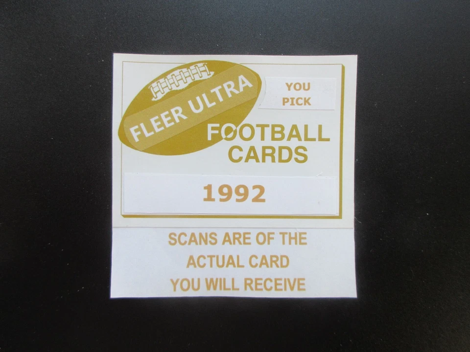 1992 FLEER ULTRA FOOTBALL~ U-Pick ~ Complete your set ~ From Players from Scans - Image 1 of 1
